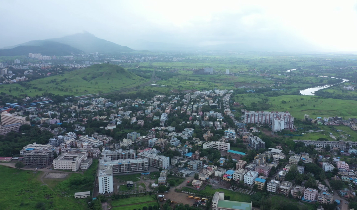 Aerial view of Talegaon Dabhade